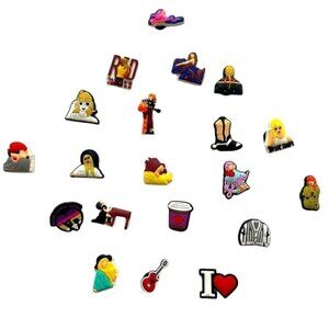 🎤 Pop Star–Inspired Singer Charms for Crocs – Lot of 20 💖